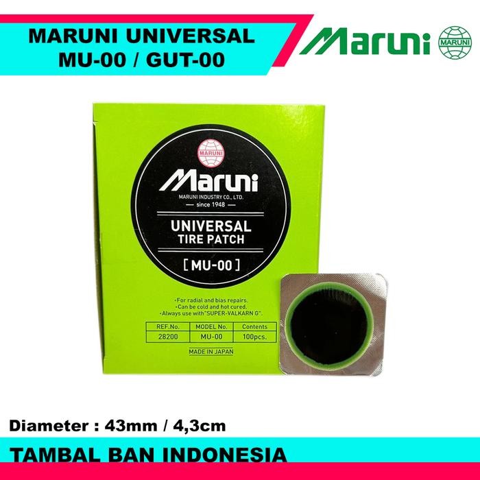 Karet Tiptop Maruni Universal MU-00 Box Isi 100pcs - Karet Koyok Tambal Ban Tip Top Bulat GUT-00