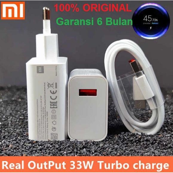NEW' CHARGER 33W TURBO CHARGE POCO X3 / X3 NFC FAST ORIGINAL XIAOMI +CABLE