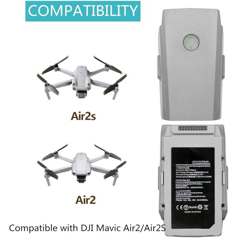 Dji Mavic Air 2S Baterai Original Battery Dji Mavic Air 2 Battre