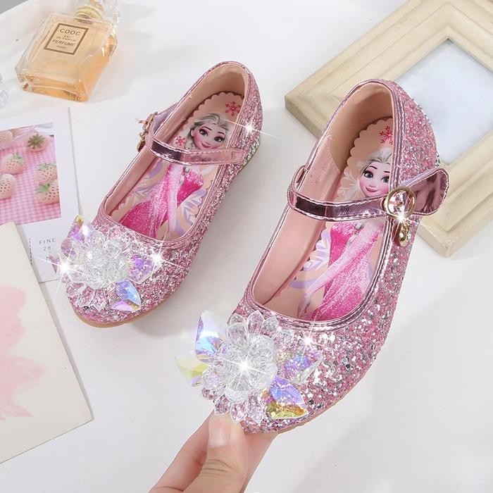 SEPATU PESTA ANAK PEREMPUAN PUTRI CANTIK FROZEN HAK TINGGI ANAK