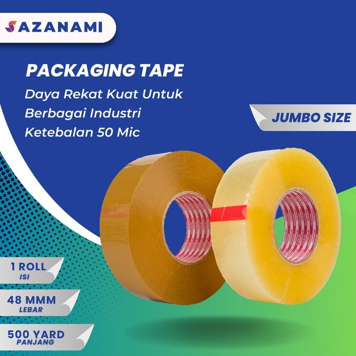 

ID LAKBAN BENING 2" X 500Y LAKBAN JUMBO LAKBAN COKLAT JUMBO - COKELAT MUDA