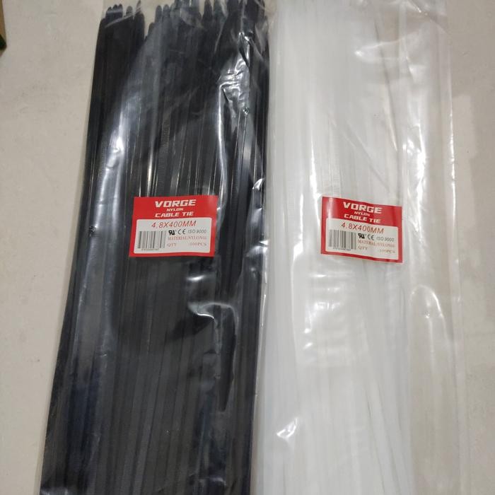 

ID KABEL TIES CABLE PENGIKAT VORGE 4.8 X 400 MM 4,8 X 40 CM 40CM 400MM