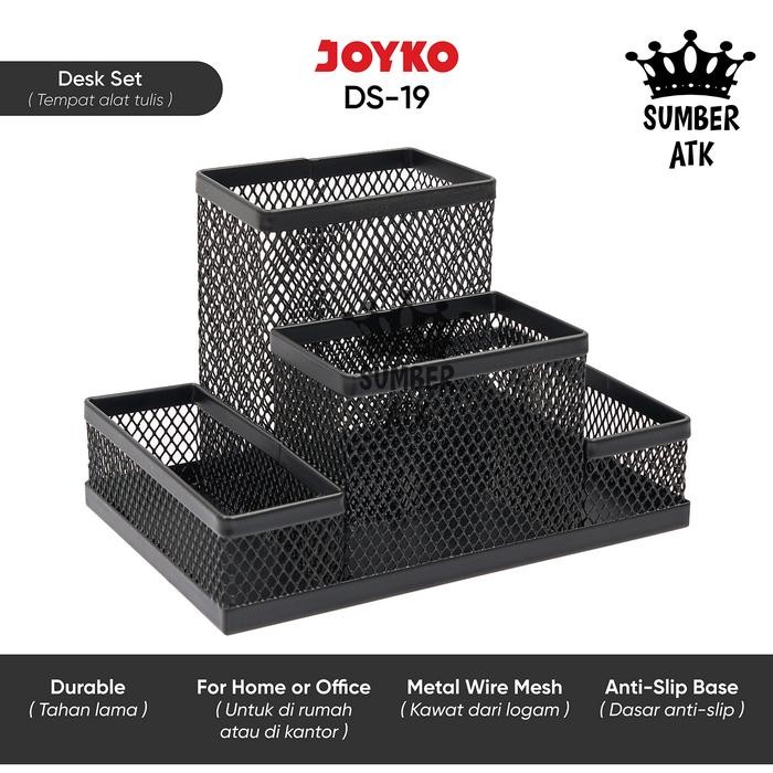 

ID DESK SET DS-19 / PEN HOLDER / TEMPAT ALAT TULIS JARING JALA JOYKO