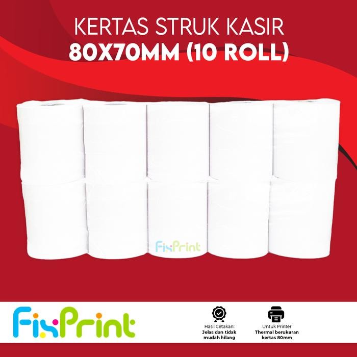

KOIC Kertas Thermal Kasir 80X70Mm 80X80Mm Kertas Struk Continous Paper Roll 80X80Mm 80X70Mm