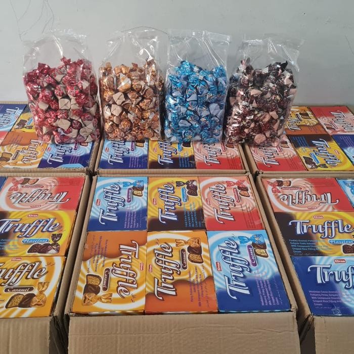 

coklat truffle mix 1kg / 500g turki elvan - premium chocolate stok terbatas
