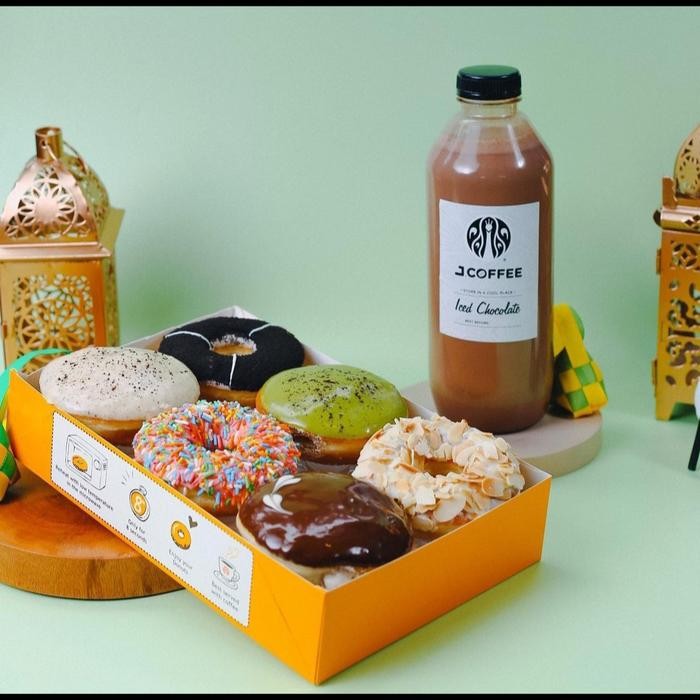 

j.co donuts 6pcs / 1/2 lusin - donat premium stok terbatas