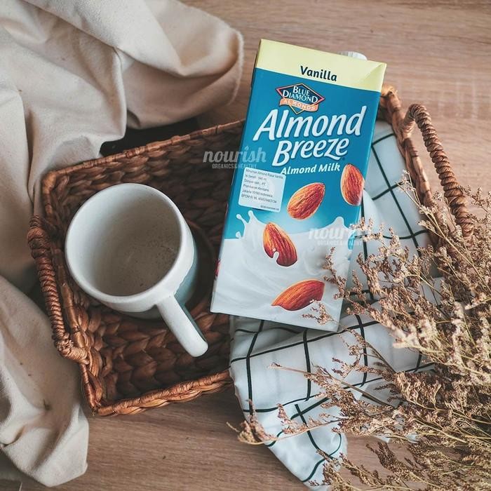 

blue diamond almond breeze susu almond vanilla 946ml - plant based drink shopee stok terbatas