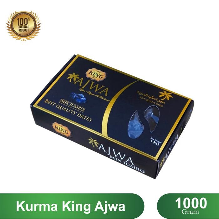 

kurma ajwa asli nabi madinah premium quality 1kg - oleh-oleh shopee stok terbatas
