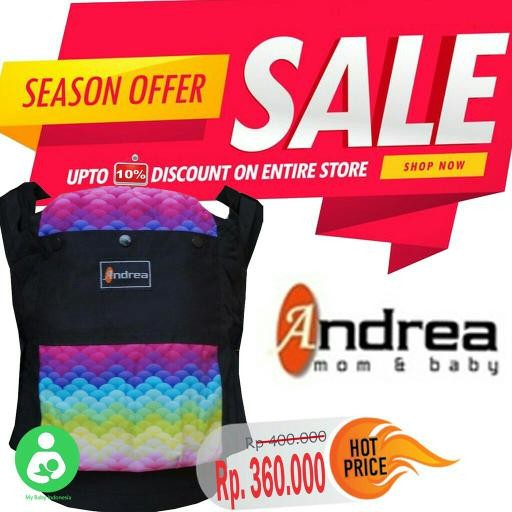andrea baby carrier ssc standard gendongan bayi terlaris