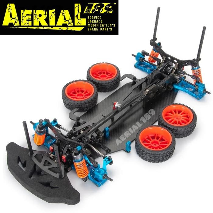 Kit upgrade carbon metal RC 1/10 onroad drift touring belt hsp tamiya