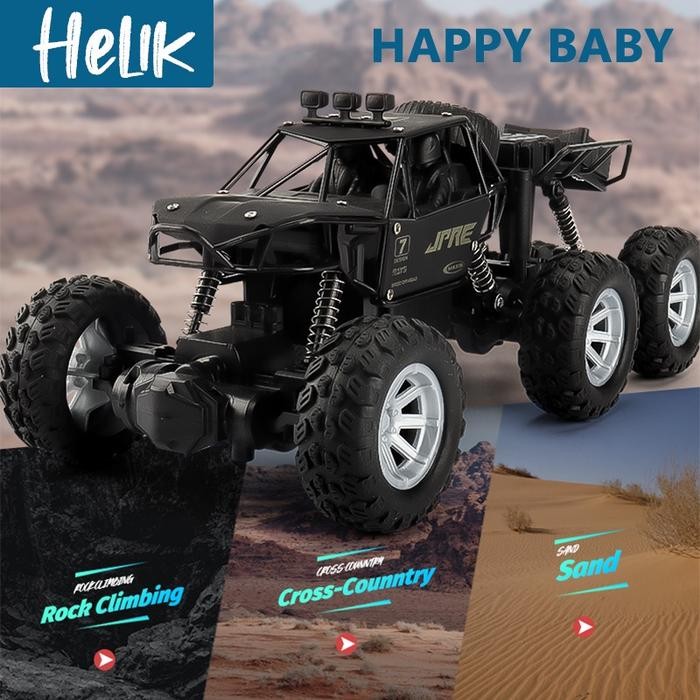 Mainan Mobil Remote Control 6 Roda RC Climber Ban Karet 1:18