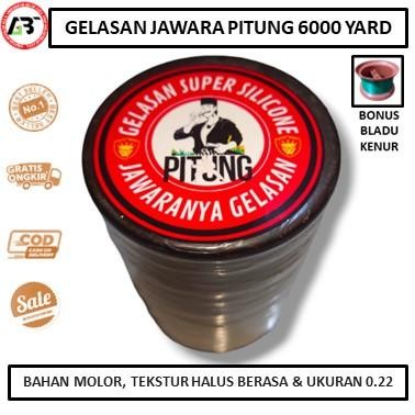 Gelasan Super Silicone Jawara Pitung 6000 Yard Bonus Bladu Kenur & Pelindung Jari Kode 12