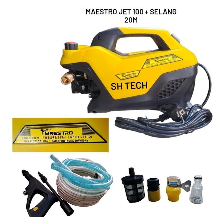 JET CLEANER MAESTRO JET 100 JET100 MESIN STEAM CUCI MOBIL AC INDUKSI