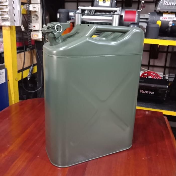 Spesial Jerigen Besi 20 Liter / Steel Jerrycan / Oil Tank 20 Liter Tutup Us Style Termurah