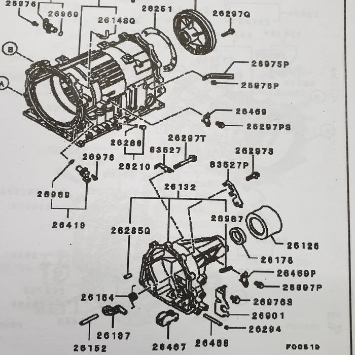 Seal Buntut Transmisi Matic Asli Mitsubishi Pajero Sport Triton Kuda