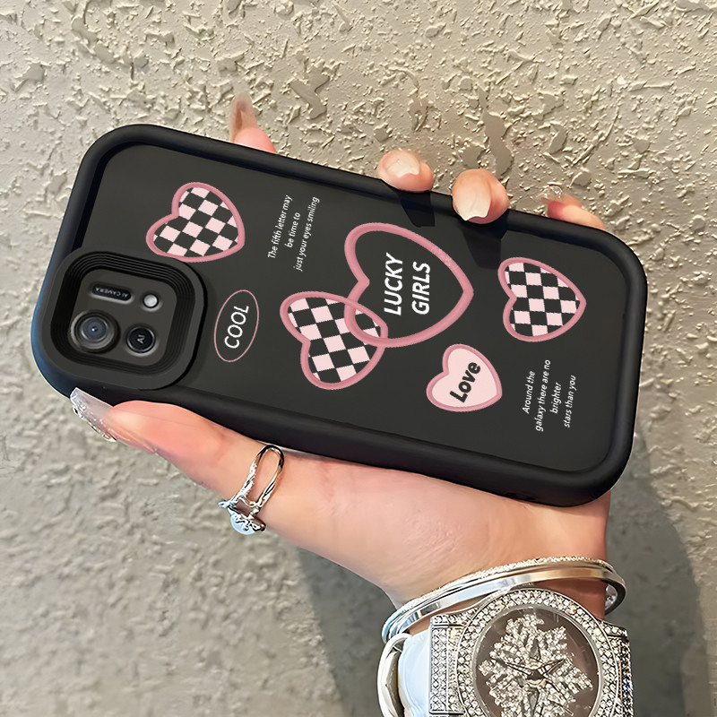 Casing Hp Untuk OPPO A16K OPPO A16E Case Cinta kotak-kotak mode ponsel Kasing tipis Perlindungan Kes