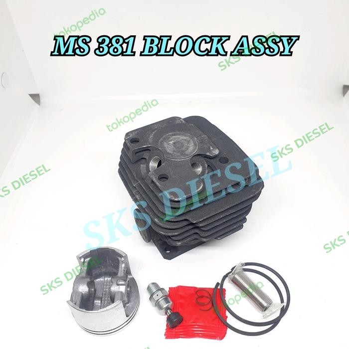Termantab] MS381 381 Block Blok Boring Komplit Chainsaw Senso Sinso STIHL STHIL