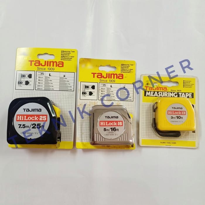 Tajima Meteran 3 / 5 / 7.5 Meter Japan Ori