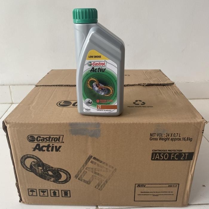 7 /DUS CASTROL ACTIV 2T 700ML ISI 24 OLI MOTOR OIL SAMPING PISTON GUAR