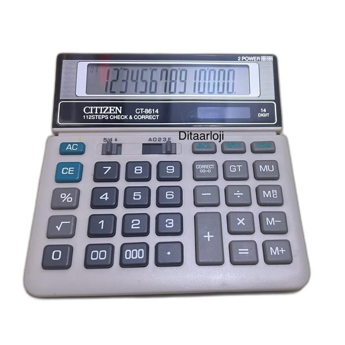 

kalkulator citizen ct 8614 14 digit sama seperti sdc868l kode 1384