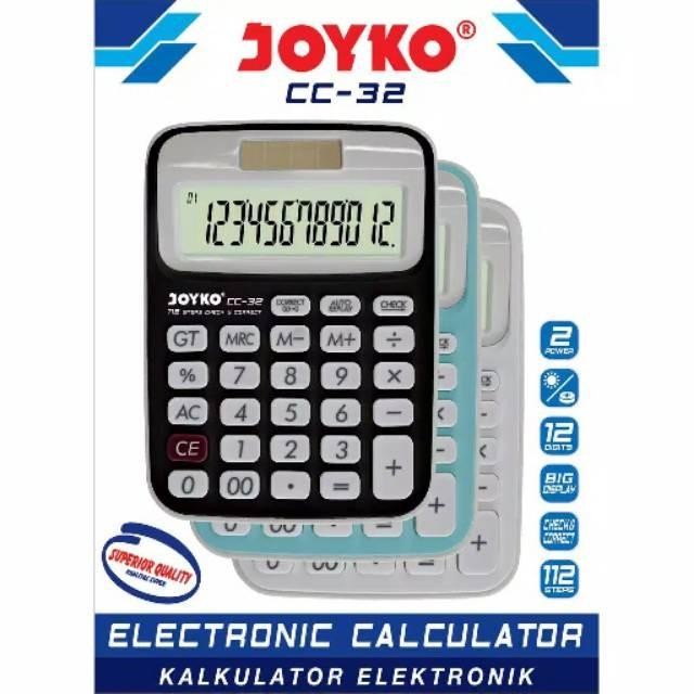 

calculator kalkulator joyko cc32 kode 166