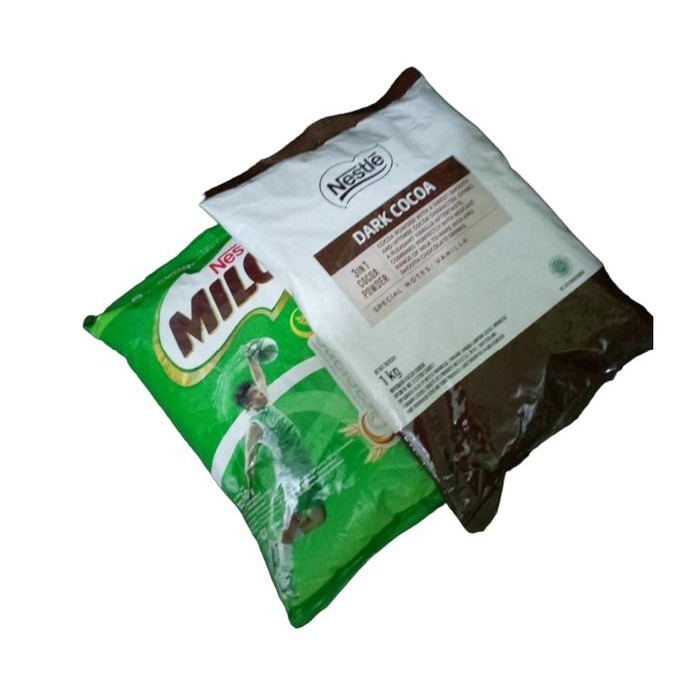 

Milo Complete Mix Professional + Nestle Dark Cocoa Alegria