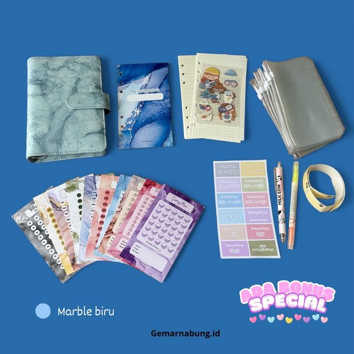 

Paket Binder Nabung Keuangan Lengkap Marble Series, Eksklusif Dan Limited Edition