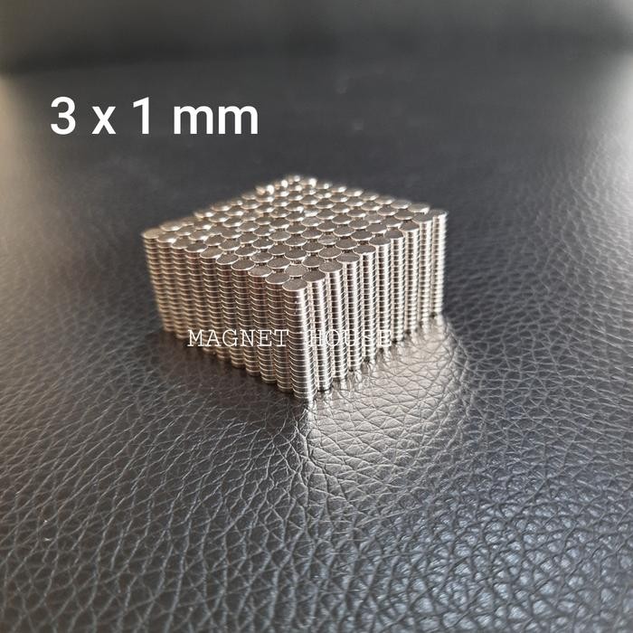 

New Magnet Neodymium Bulat Round Koin Coin Diameter 3x1mm 3mmx1mm 3*1mm