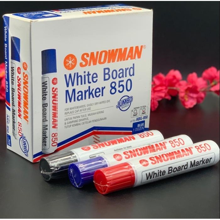 

New SNOWMAN SPIDOL JUMBO 850 WHITE BOARD PAPAN TULIS / SPIDOL BESAR BISA DIHAPUS