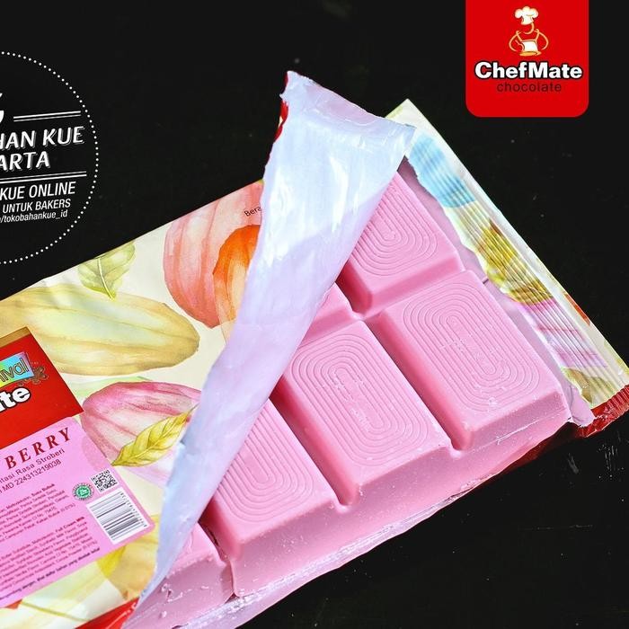 

IGIH- Chefmate - Carnival Strawberry 100Gr Chocolate Compound Coklat Batang Cokelat Baking