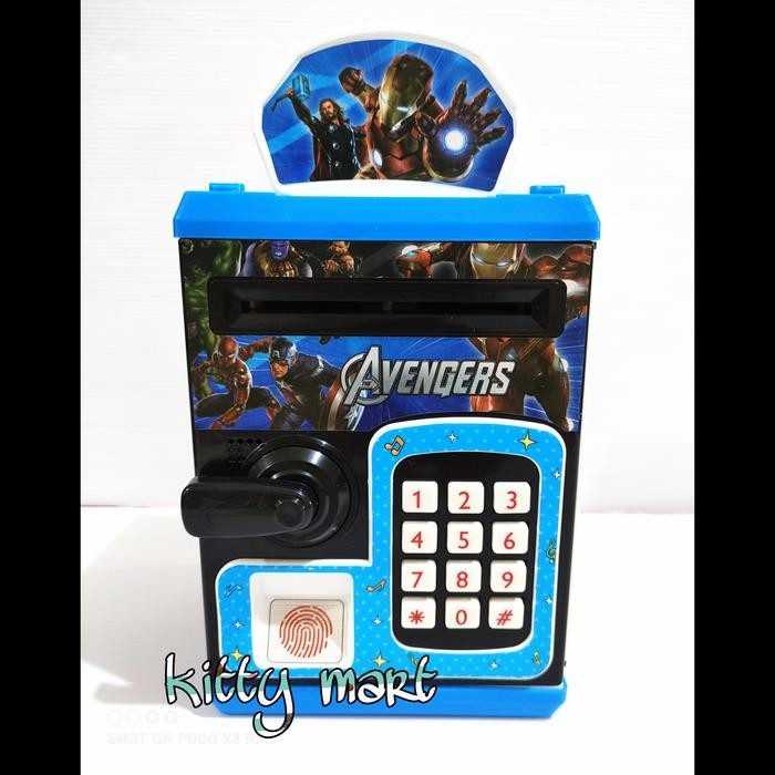Mainan Anak Celengan Mini Atm Brankas Hello Kitty