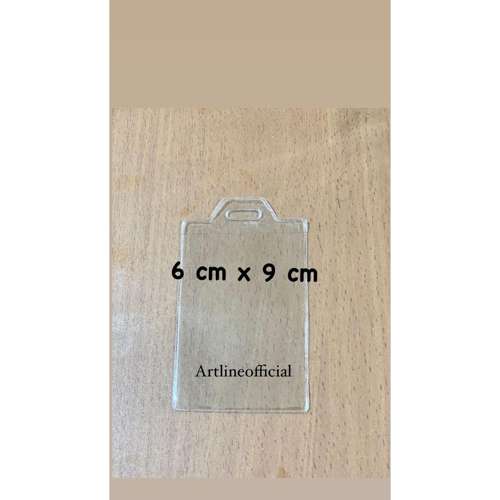 

New PLASTIK ID CARD NAME TAG ukuran 6 x 9 cm. Posisi berdiri -