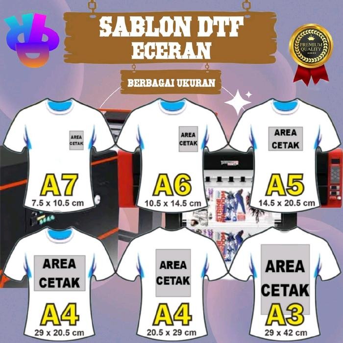 

New Sablon Setrika DTF Eceran Satuan Custom Design Sukasuka - Kualitas Premium - Paper, Plastik