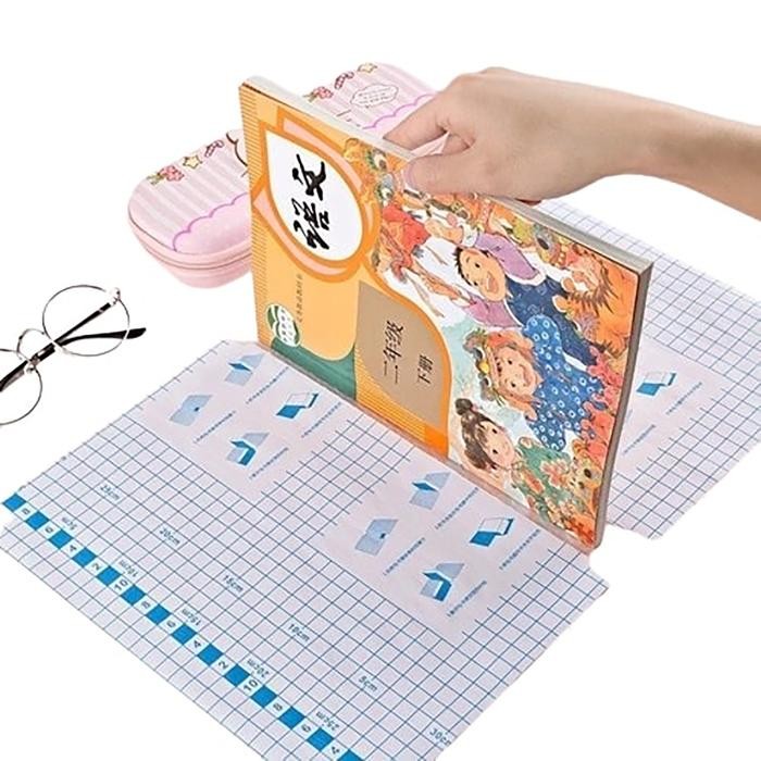 

New 10 LEMBAR SAMPUL BUKU STIKER PVC FILM POLOS PELINDUNG BUKU SEKOLAH TEKSTIL BURAM TAHAN AIR