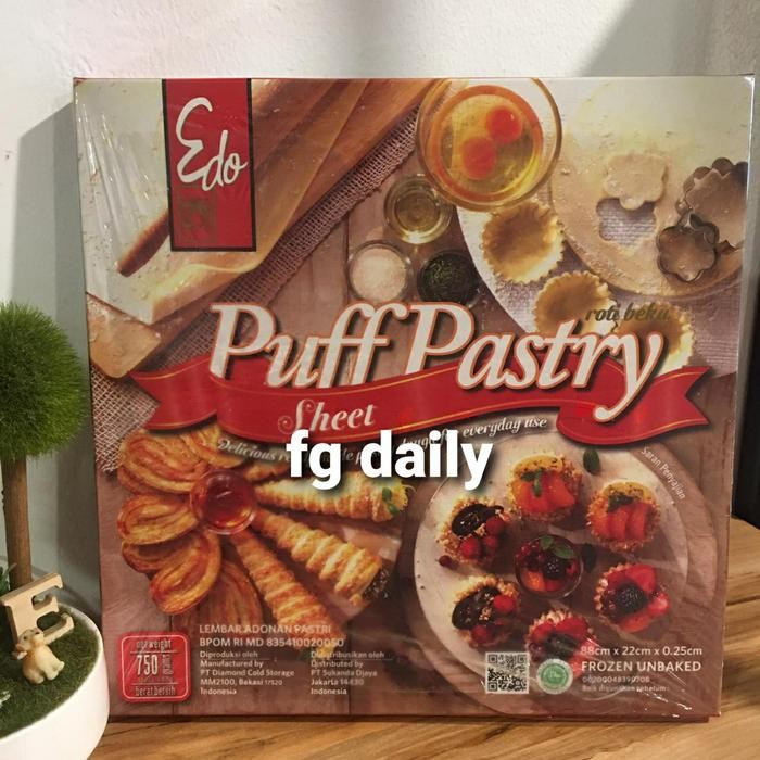 

9T3J- Puff Pastry Sheet Edo Murah / Kulit Pastry Halal / Kulit Zuppa