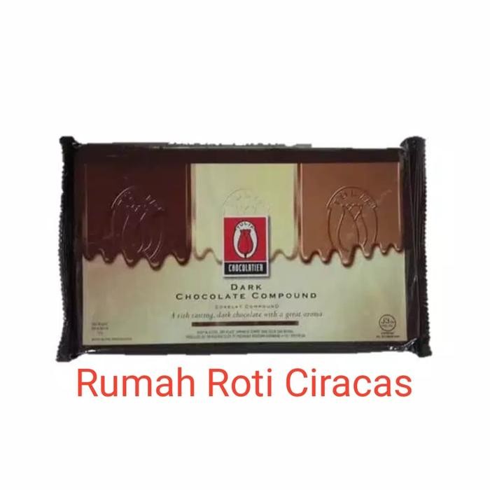 

9T3J- Tulip Dark Chocolate 500Gr Repack Compound Coklat Batang Choco Kg