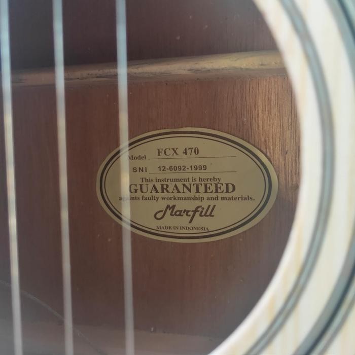Gitar Akustik Elektrik Marfill Fcx-470 Natural
