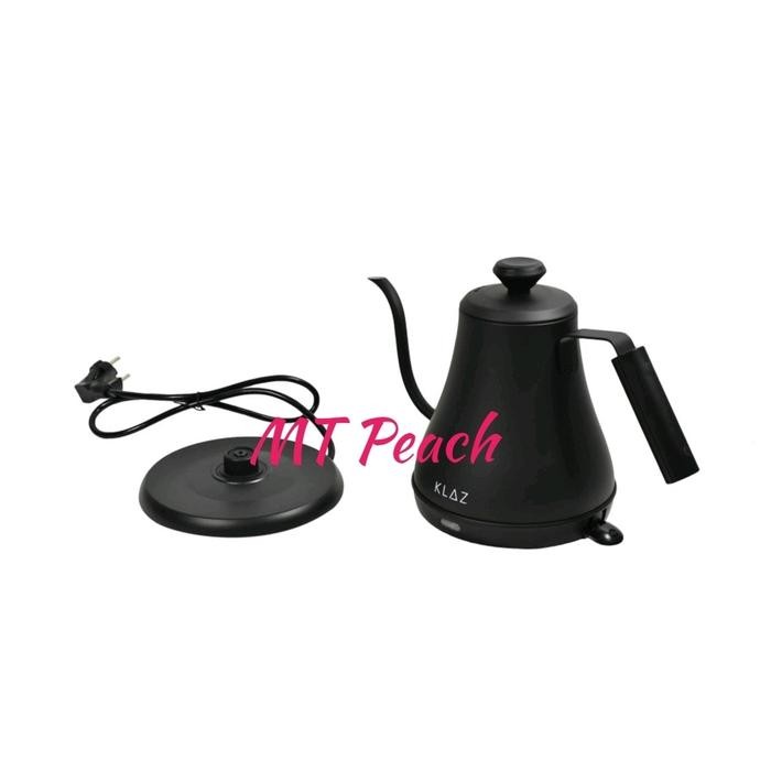 KLAZ ELECTRIC KETTLE GOOSENECK TEKO LISTRIK LEHER ANGSA HITAM 0.8LTR