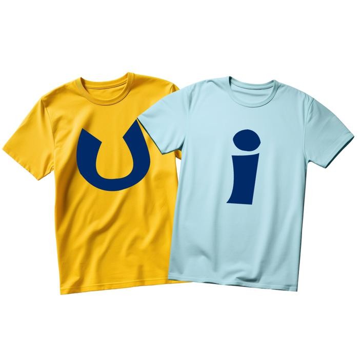 (Allthebest) Kaos Upin Ipin - Icon Upin & Ipin - U dan I