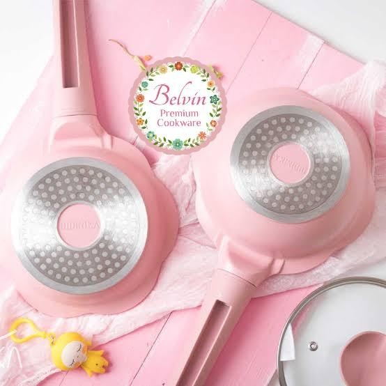 Belvin flower baby cookware set 18cm 18 cm fry sauce pan panci mpasi