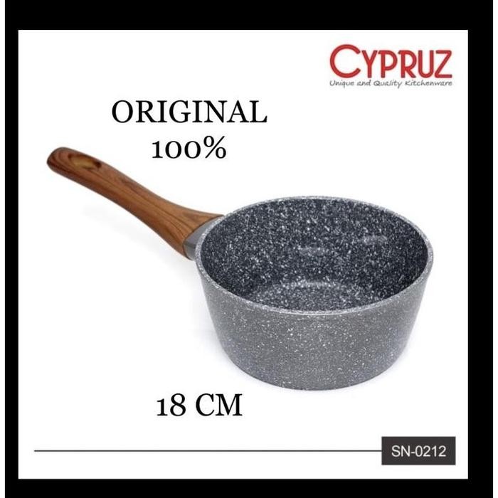 CYPRUZ SAUCE PAN MARBLE SERIES SN-0212/Panci Marble Series SN0212