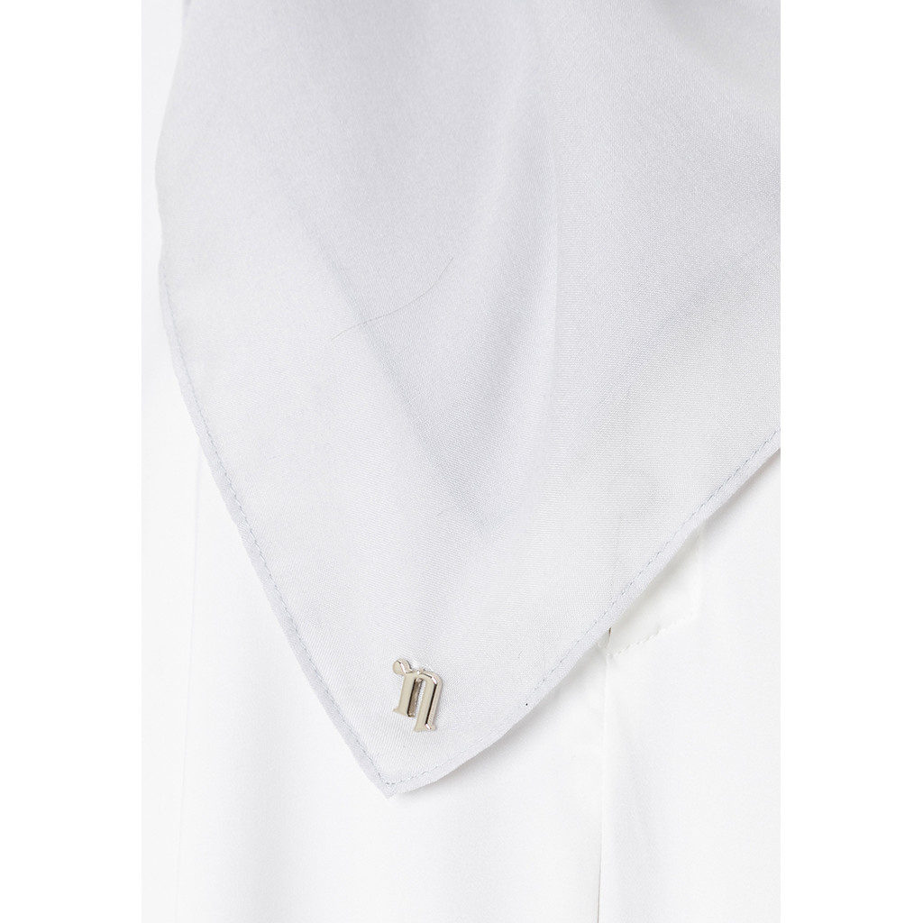 Naelofar - Cotton Voile Square Hijab (Wanita) (Silver)