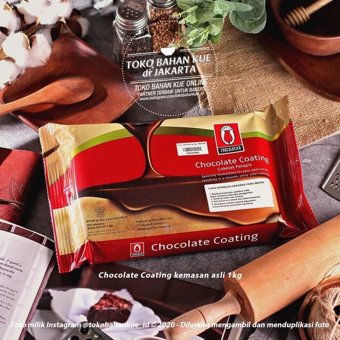 

LEZAT- Tulip Cake Coating Chocolate 500Gr Cokelat Compound Coklat Pelapis