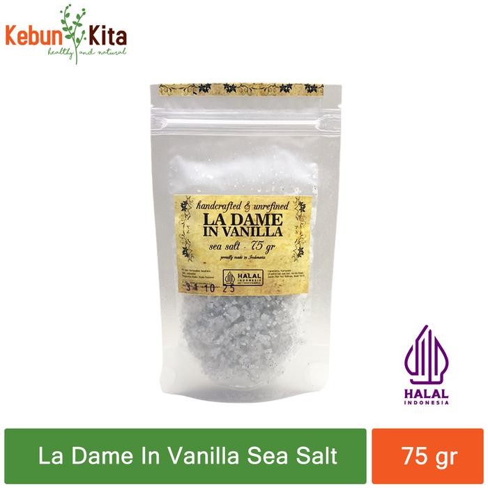 

LEZAT- La Dame In Vanilla Sea Salt 75 Gr - Garam Laut Vanilla