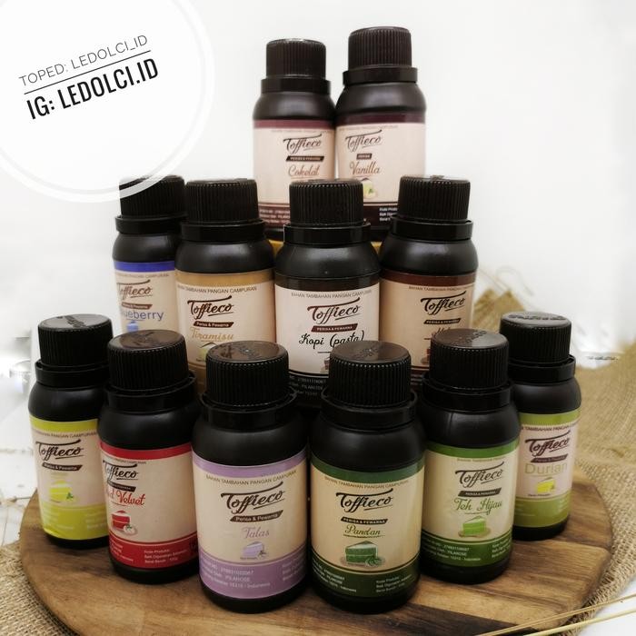 

LEZAT- Toffieco Perisa Perasa Makanan Pasta 100 Gr Vanilla Coklat Pandan Dll