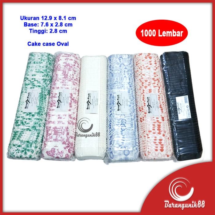 ID KERTAS BOLU KUKUS OVAL 129MM 1000 LEMBAR RISOL CAKE CASE CUP CAKE