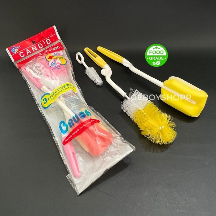 SIAPKIRIM Cd Sikat Botol Moonship 3in1 / Sikat Botol Cd 3in1 READY STOCK