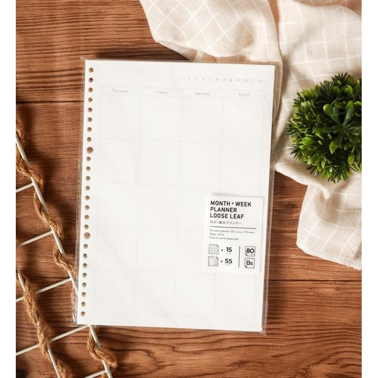 

[CREATIV] Panmomo Monthly and Weekly Planner Loose Leaf