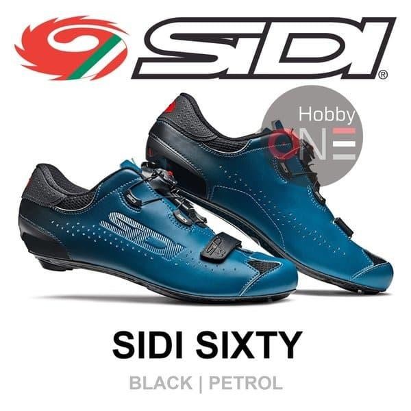 ORIGINAL Sidi SIXTY Road Shoes - BLACK PETROL READY STOCK