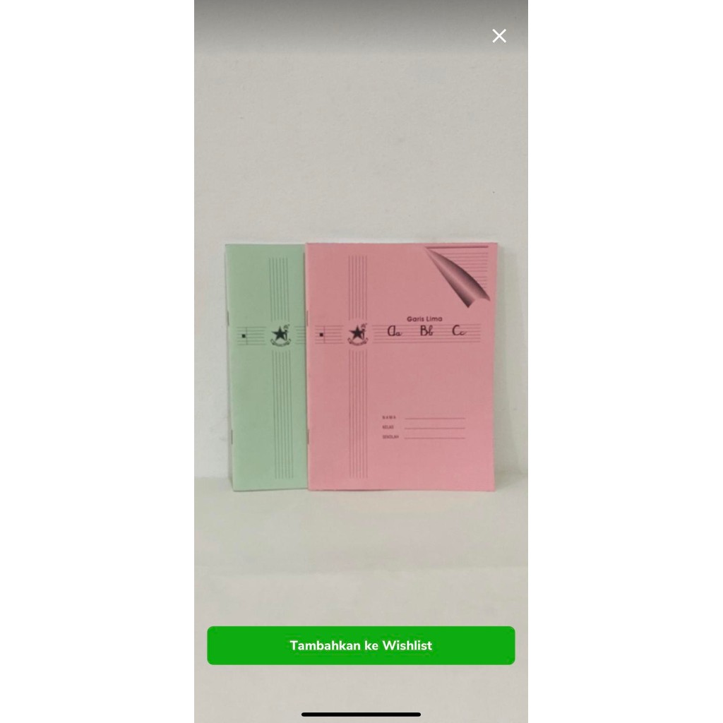 

Terbaru! Buku Tulis Garis 5 / 1 Pack Isi 10 Buku